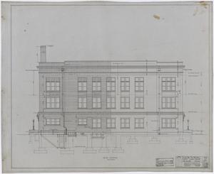 Primary view of object titled 'Mitchell County Courthouse: Rear Elevation'.
