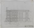 Technical Drawing: Mitchell County Courthouse: Rear Elevation