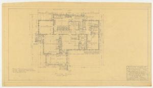 Primary view of object titled 'Aycock Residence, Sweetwater, Texas: Revised Floor Plan'.