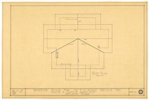 Primary view of object titled 'Bynum Residence, Abilene, Texas: Roof Plan'.
