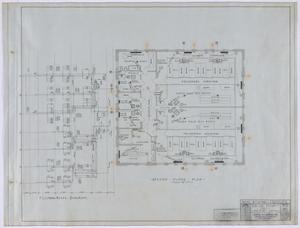 Primary view of object titled 'Taylor County Jail, Abilene, Texas: Second Floor Mechanical Plan'.
