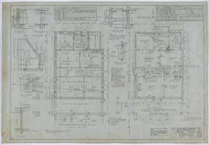 Primary view of object titled 'Callan Residence, Rotan, Texas: Basement & Footing Plan, First Floor Plan, and Details'.