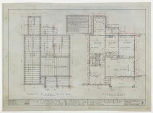 Primary view of object titled 'Prairie Oil & Gas Co. Cottage, Ranger, Texas: Plans'.