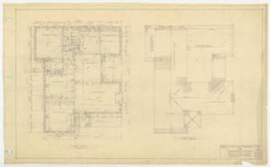 Primary view of object titled 'Snodgrass Residence, Midland, Texas: Floor and Roof Plan'.