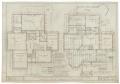 Technical Drawing: Campbell Residence, Abilene, Texas: Floor Plans