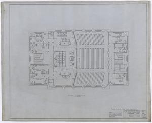 Primary view of object titled 'Mitchell County Courthouse: Third Floor Furniture Layout'.