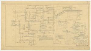 Primary view of object titled 'Aycock Residence, Sweetwater, Texas: Basement and Foundation Plan'.