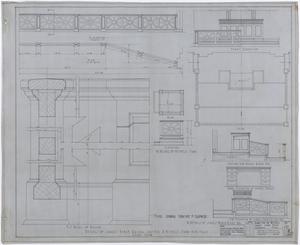 Primary view of object titled 'Mitchell County Courthouse: Courtroom Furniture Details'.