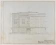 Technical Drawing: Reagan County Courthouse: Front Elevation