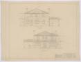 Thumbnail image of item number 1 in: 'Middleton Residence Alterations, Abilene, Texas: Additions & Alterations to the Home of Dr. & Mrs. E. R. Middleton, Front and Rear Elevations'.