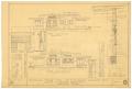 Technical Drawing: Bynum Residence, Abilene, Texas: Elevations, Details, and Section