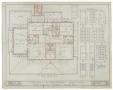 Technical Drawing: Davis Residence, Abilene, Texas: Second Floor Plan
