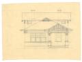 Technical Drawing: Castle Residence, Abilene, Texas: Unfinished Elevation Plan