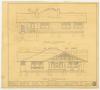 Technical Drawing: Fuller Residence, Snyder, Texas: Rear and Front Elevations