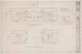 Primary view of Abilene State School Ward Renovations, Abilene, Texas: Ward 508 First and Second Floor Plans with Heating