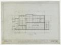 Technical Drawing: Prairie Oil & Gas Co. Cottage, Ranger, Texas: Foundation Plan