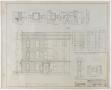 Technical Drawing: Reagan County Courthouse: East End Elevation