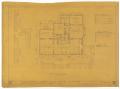 Technical Drawing: Campbell Residence Remodel, Abilene, Texas: First Floor Plan