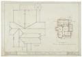 Technical Drawing: Campbell Residence, Abilene, Texas: Roof Plan and First Floor Plan