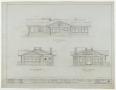 Technical Drawing: Prairie Oil & Gas Co. Cottage, Ranger, Texas: Elevations