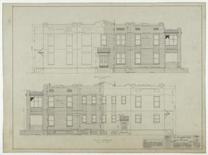 Primary view of object titled 'Abilene State Hospital Dormitory, Abilene, Texas: North and South Elevations'.