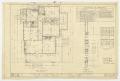 Technical Drawing: Dean Residence, Ranger, Texas: First Floor Plan
