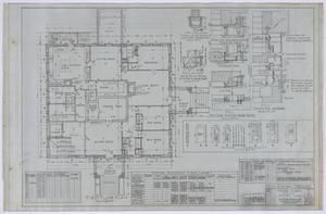 Primary view of object titled 'Taylor County Jail, Abilene, Texas: First Floor Layout and Details'.