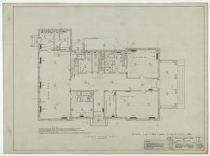 Primary view of object titled 'Abilene State Hospital Dormitory, Abilene, Texas: First Floor Mechanical Plan'.