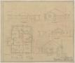 Technical Drawing: Higginbotham Residence, Abilene, Texas: Floor Plan and Elevation Plan