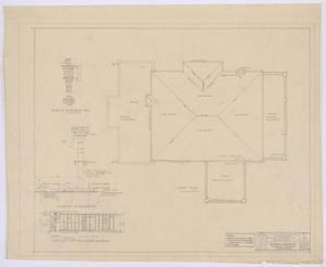 Primary view of object titled 'Middleton Residence Alterations, Abilene, Texas: Additions and Alterations to the Home of Dr. & Mrs. E. R. Middleton, Roof'.