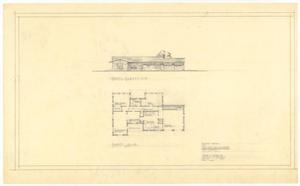 Primary view of object titled 'Barnett Residence, Abilene, Texas: Elevation and Floor Plan Proposal'.