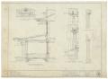 Technical Drawing: Bacon Residence, Abilene, Texas: Front Porch Details