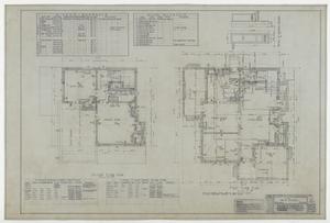 Primary view of object titled 'Bryant Residence, Midland, Texas: First and Second Floor Plans'.