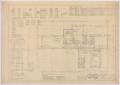 Technical Drawing: Barnett Residence, Abilene, Texas: Floor Plan and Details