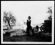 Photograph: [Albert Peyton George and Mary Jones sitting on a rowboat]