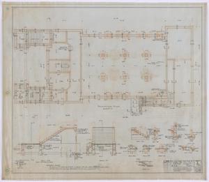 Primary view of object titled 'First Baptist Church, Rule, Texas: Foundation Plan'.