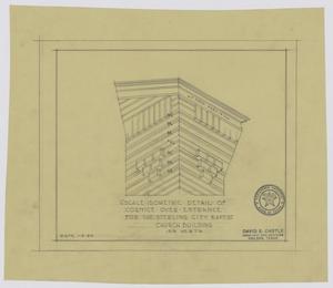 Primary view of object titled 'Baptist Church, Sterling City, Texas: Cornice Detail'.