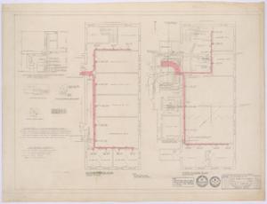 Primary view of object titled 'First Baptist Church Addition, Rule, Texas: Heating and Plumbing Details'.