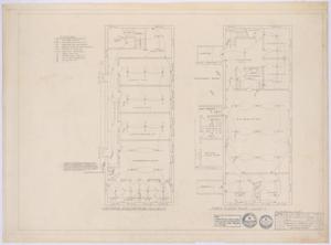 Primary view of object titled 'First Baptist Church Addition, Rule, Texas: First and Second Floor Electrical Plans'.