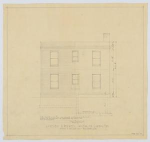 Primary view of object titled 'Sanitarium Building, Lamesa, Texas: End Elevation'.