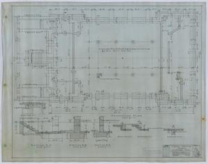 Primary view of object titled 'Central Christian Church, Stamford, Texas: Foundation Plan'.