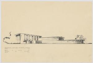 Primary view of object titled 'Highland Methodist Church, Odessa, Texas: Isometric Projection Drawing'.