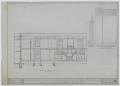Technical Drawing: Sanitarium Building, Stamford, Texas: Side Elevation