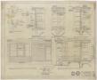 Technical Drawing: Hospital Building, Spur, Texas: Section Plans