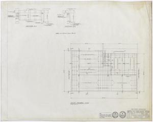 Primary view of object titled 'Hamilton Hospital Additions, Olney, Texas: Revised Roof Framing Plan'.
