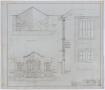 Technical Drawing: First Baptist Church, Rule, Texas: Wall and Elevation Details