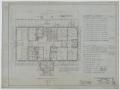 Technical Drawing: Sanitarium Building, Lamesa, Texas: First Floor