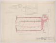 Technical Drawing: First Baptist Church Addition, Rule, Texas: Ground Floor Heating Vent…