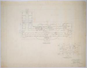Primary view of object titled 'Haskell County Hospital Alterations, Haskell, Texas: Existing Floor Plans'.