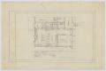 Technical Drawing: Hospital Building, Spur, Texas: Revised Kitchen Layout Plan